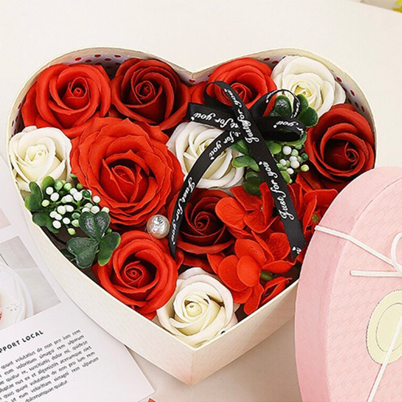 Wholesale heart shaped ring paper gift flower boxes packaging. heart shaped design luxury flower boxes packaging