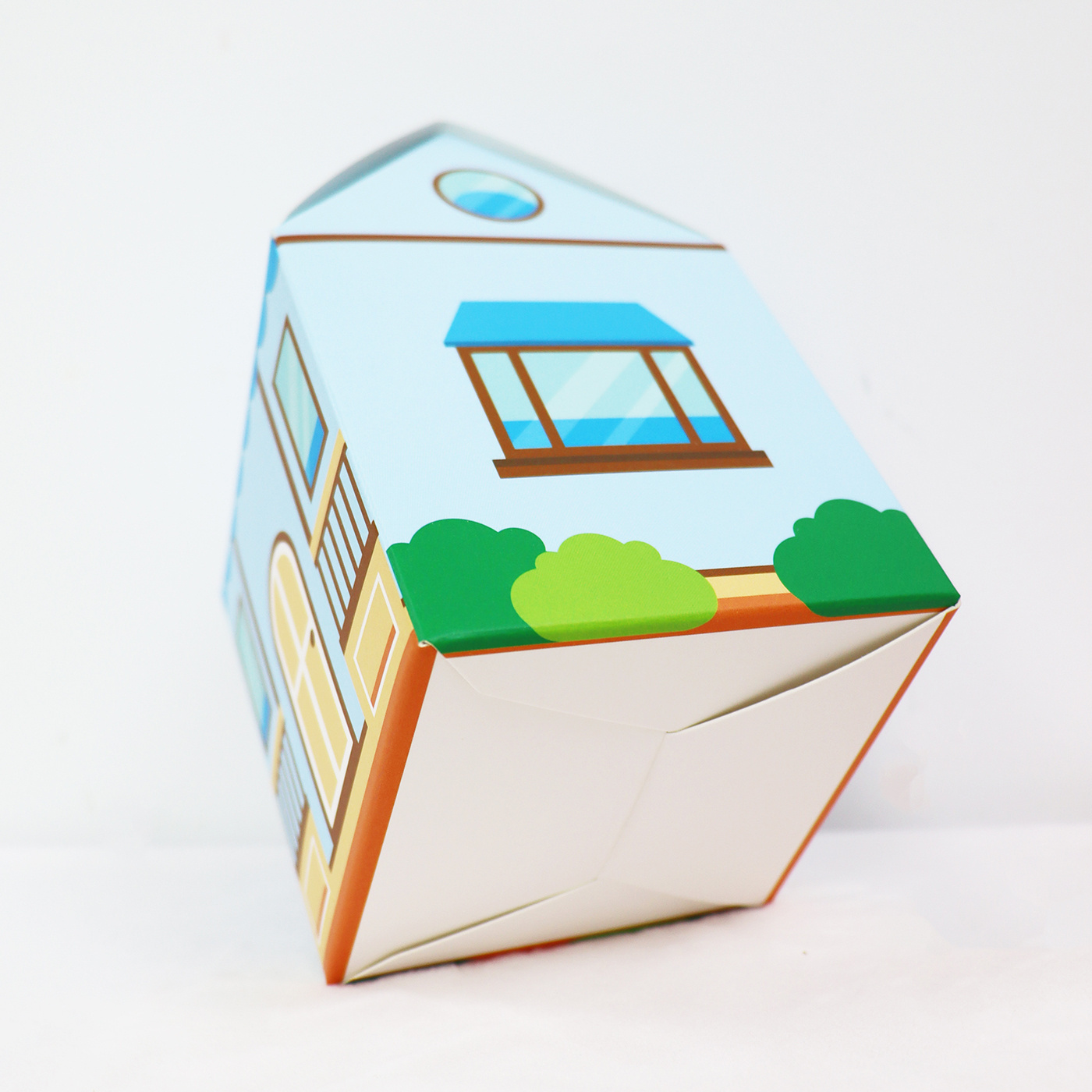 Gable house shaped cardboard cookie boxes packaging. cookie cardboard paper boxes packaging