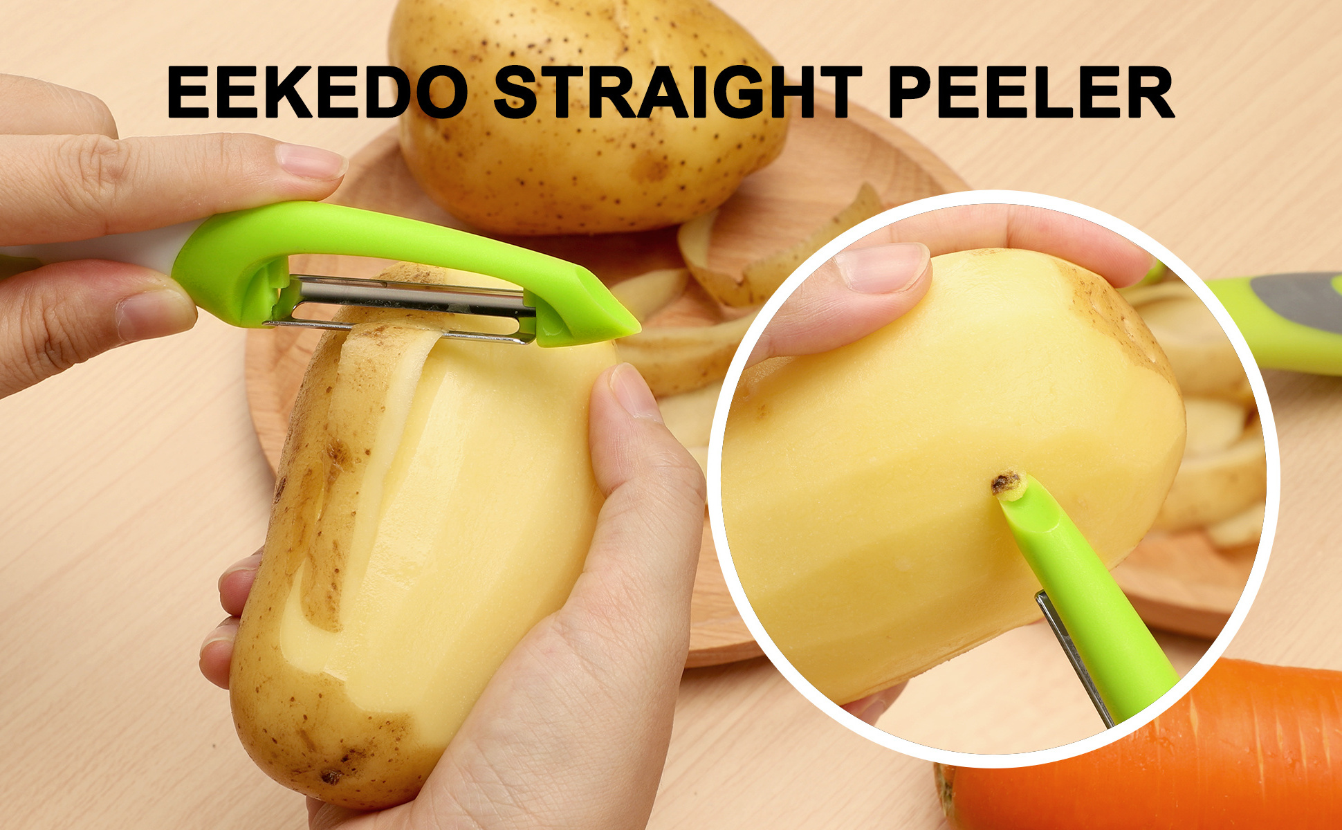 Hot Selling Kitchen Gadgets Multifunctional Stainless Steel Fruit Potato Julienne Vegetable Paring Peeler