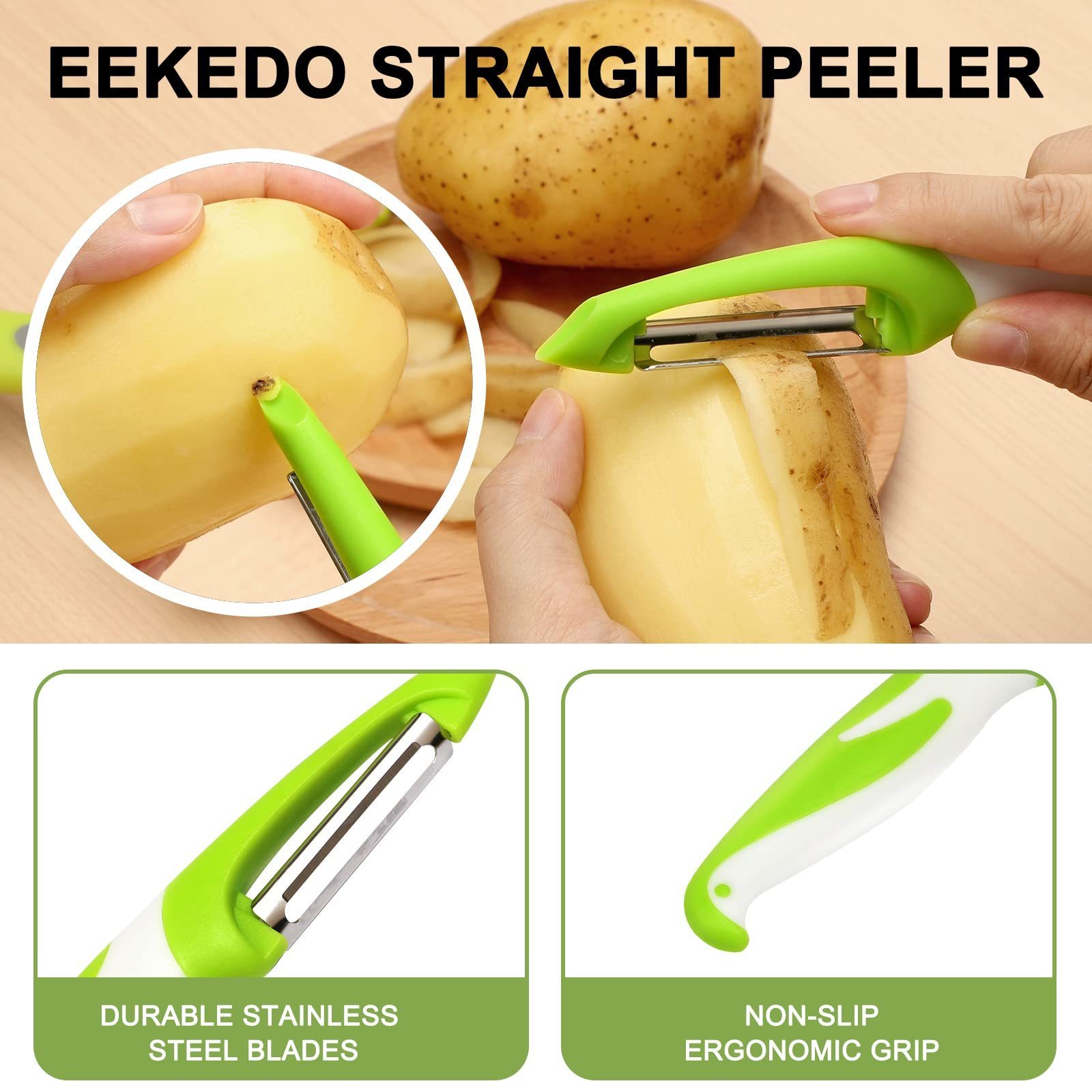 Hot Selling Kitchen Gadgets Multifunctional Stainless Steel Fruit Potato Julienne Vegetable Paring Peeler