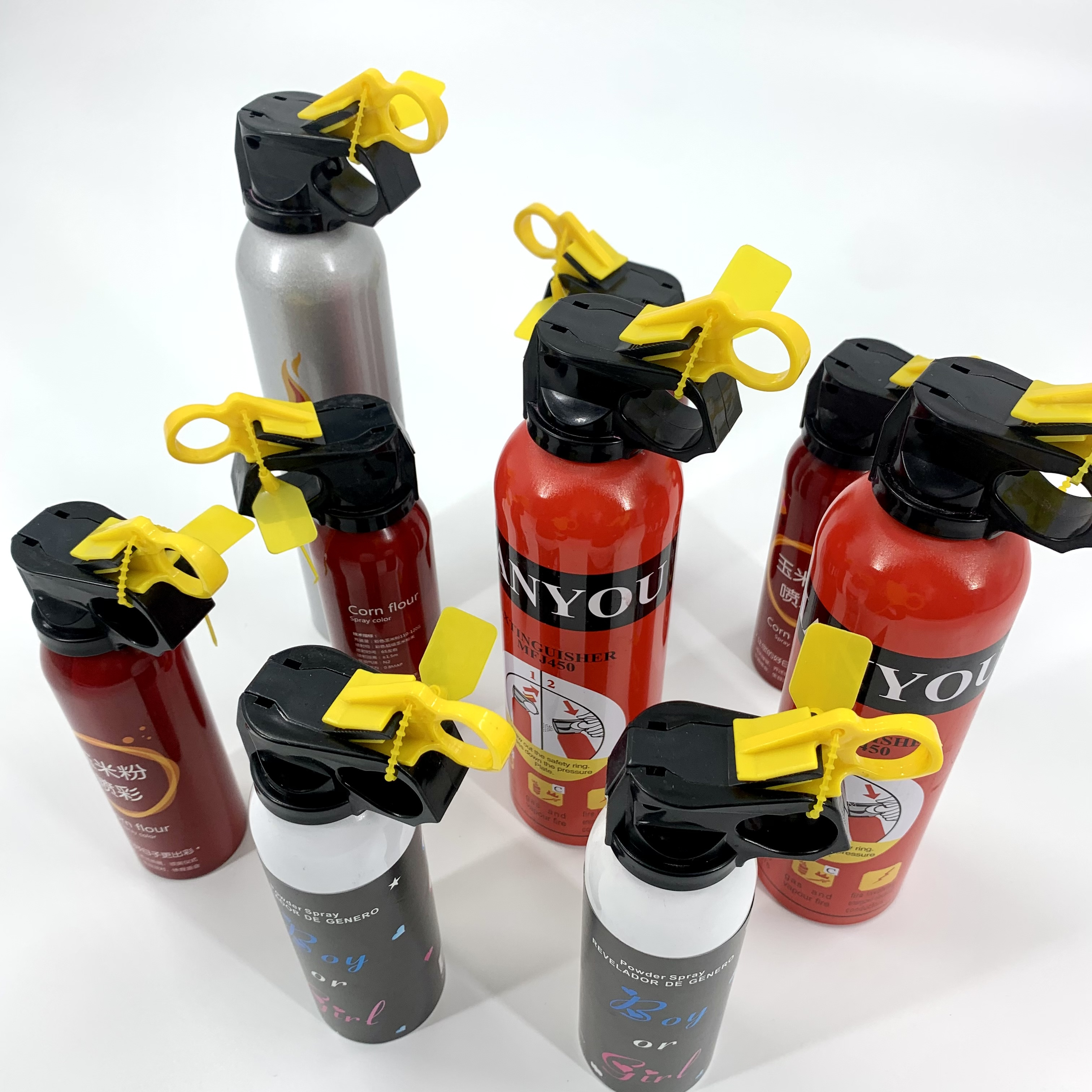 Hot Spot Boy Or Girl Gender Reveal Fire Extinguishers Cornstarch Gender Reveal Party Smoke Fireworks