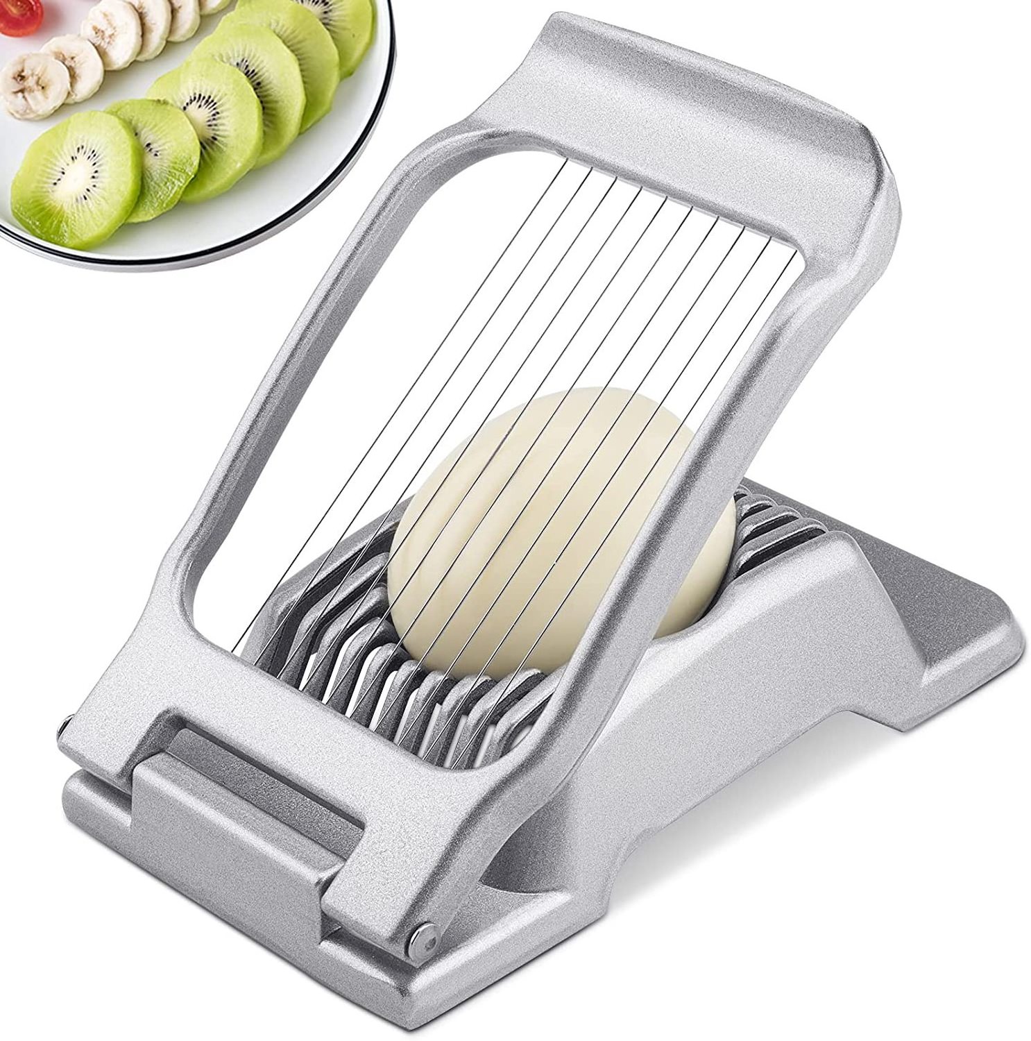 Stainless Steel Wire Egg Slicer for boiled egg cutter Dishwasher Safe for Strawberry Soft Fruit