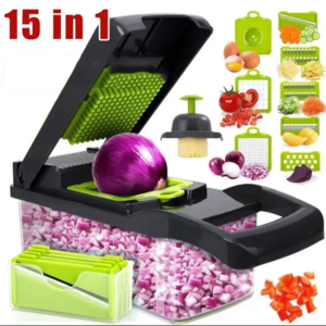 15 in 1 Multifunctional vegetable chopper Gadgets Kitchen Accessories Mandolin Home Kitchen Manual Chopper