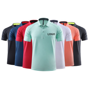 Factory Custom Soft fabric 86% polyester 14% spandex mens golf polo t shirts