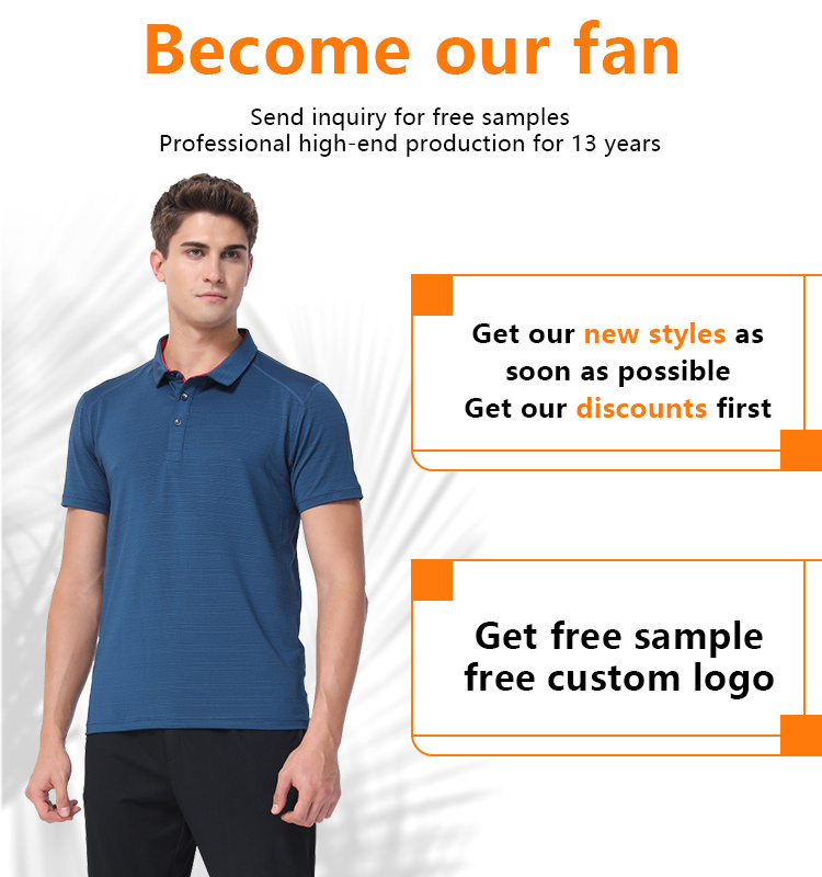 Factory Custom Soft fabric 86% polyester 14% spandex mens golf polo t shirts