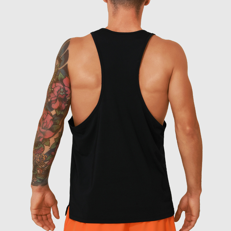 2024 Gym Male Custom Fitness Tank Tops For Men Quick Dry Vest Wholesale Running Clothes Outdoor Sports 100 Polyester Tank Top