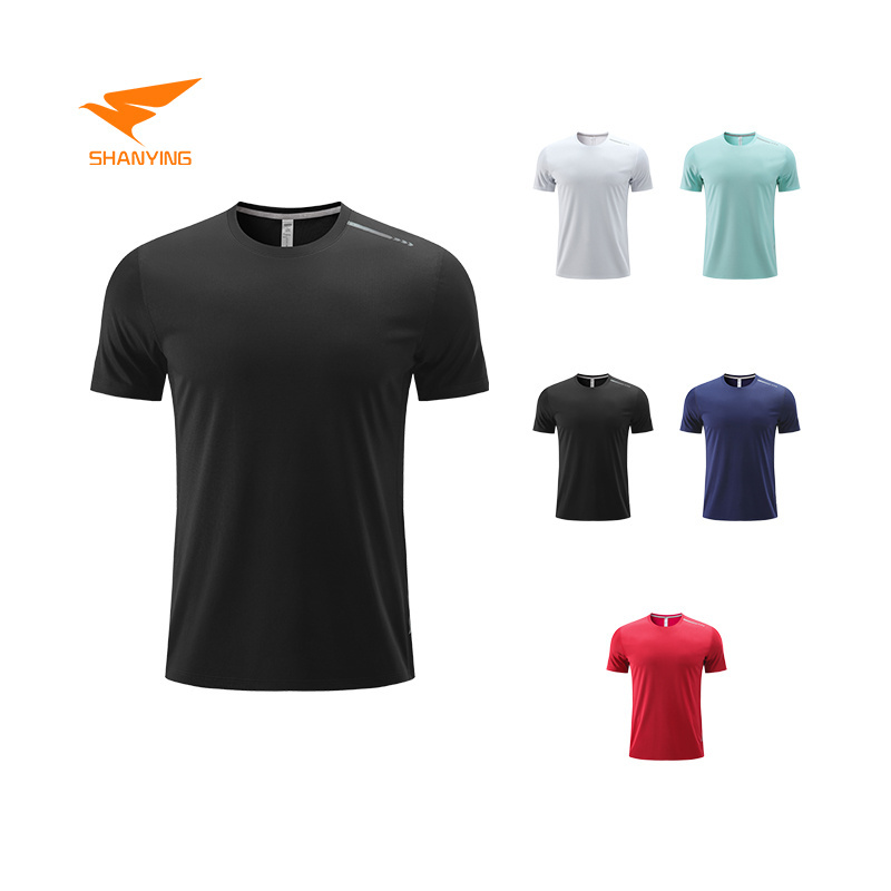 Activewear Men's Running Soccer Shirts Quick Dry Sport Fitness T Shirts Professional Gym Sportswear Top