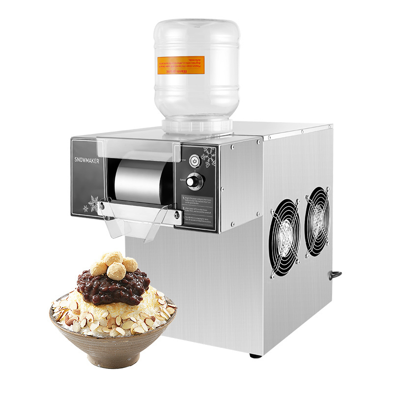 Commercial Outdoor Snow Flake Ice Maker Automatically Air Water Cooling Electric Ice Shaver Snow Ice Cream Machine