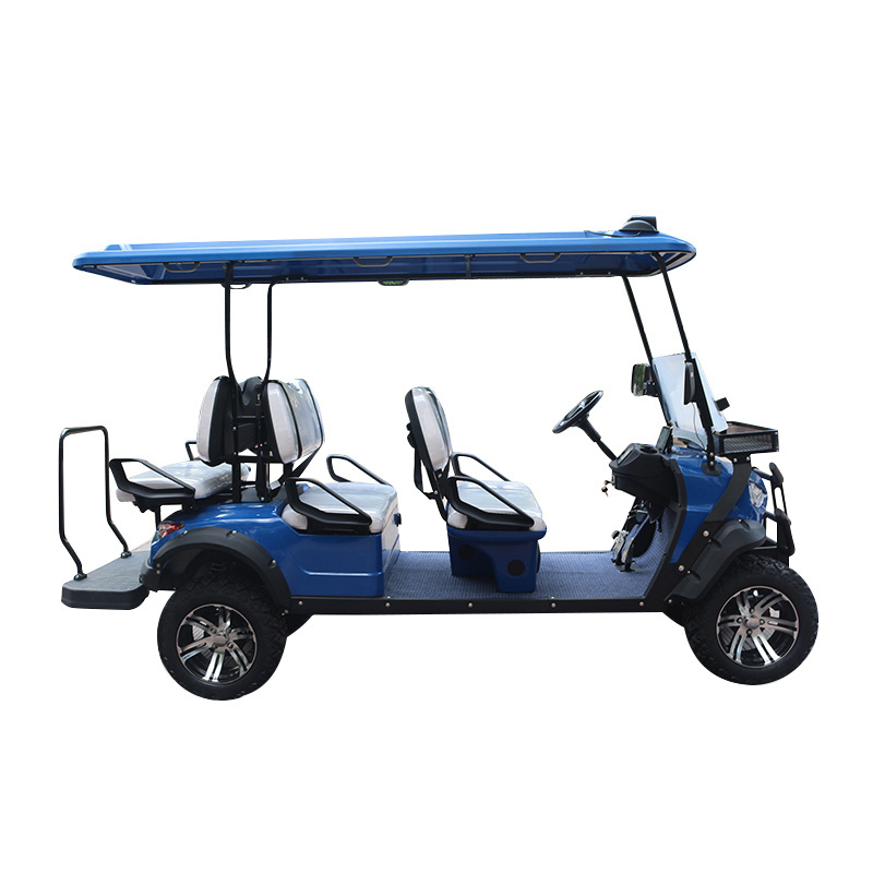 Gasoline Golf Carts / Golf Cart Electric Golf Cart 6 Seat Electric 4 Wheel CE 220V Club Car  Accessories 5 - 6 70-90km