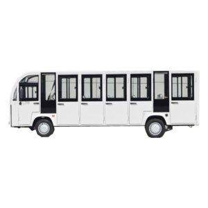 Electric Sightseeing Car 17 Seats Enclosed Body Tourist Car 17 Seaters Electric Mini Shuttle Bus With Ac Conditioner