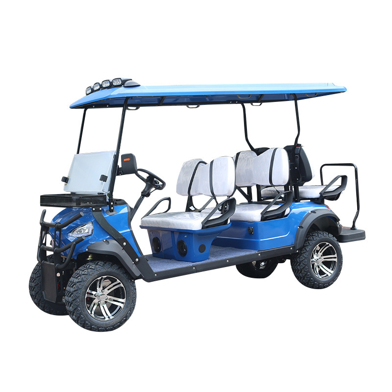 Gasoline Golf Carts / Golf Cart Electric Golf Cart 6 Seat Electric 4 Wheel CE 220V Club Car  Accessories 5 - 6 70-90km