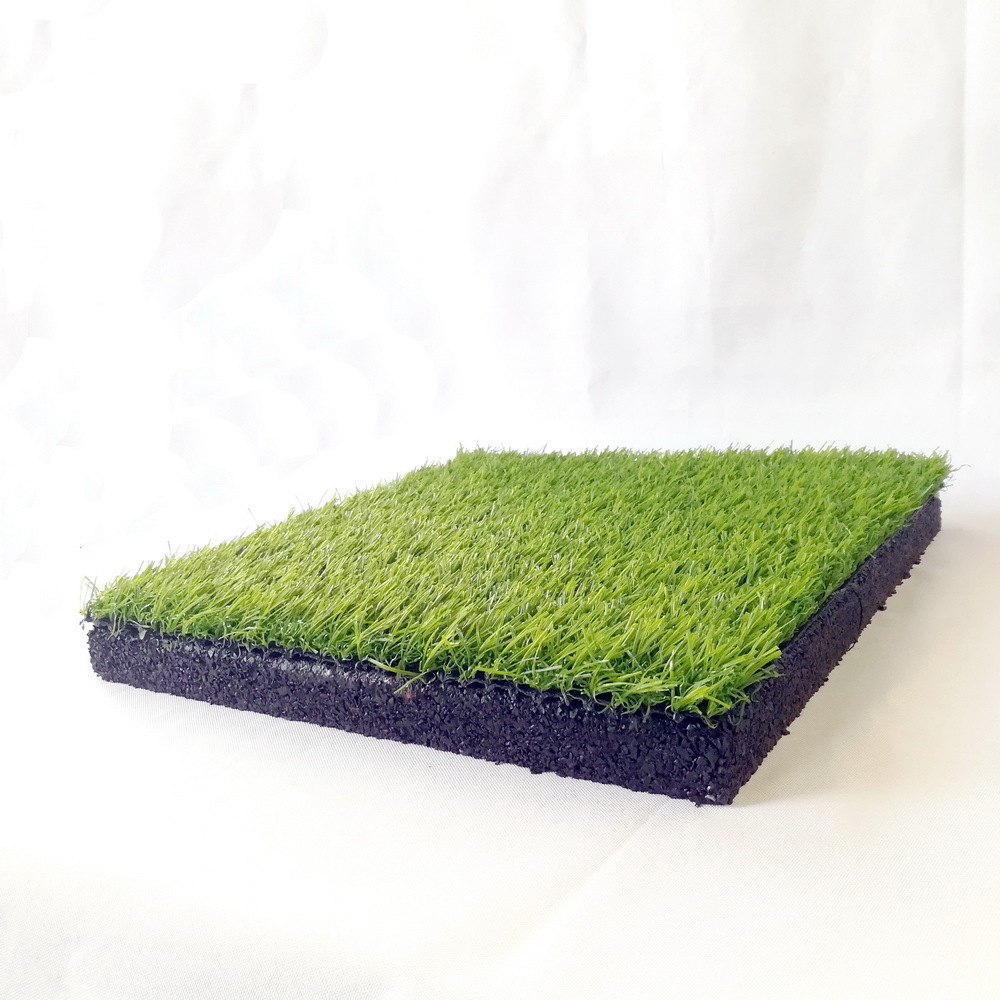 REACH and EN1177 Certificated Interlock pins insert Artificial Grass Tile Rubber Tiles Mat