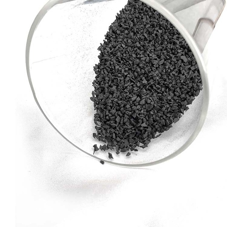 1 - 3 mm or 2 ~ 4 mm Black Color Artificial Grass infilling SBR Granulated Rubber particles chips