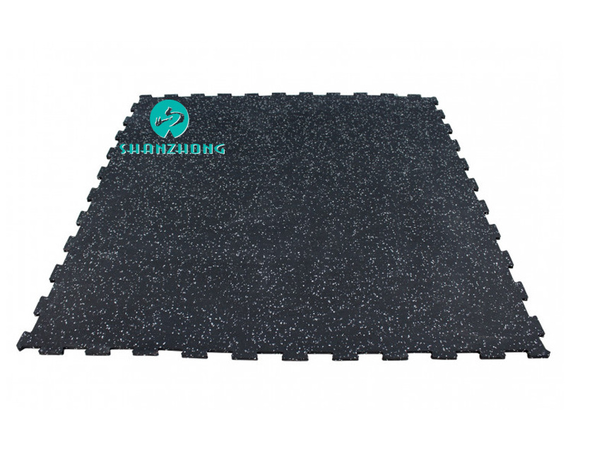 1 M x 1 M Non-slip EPDM Rubber Floor Mat Carpet Tile for Gym  High-Density Interlocking Puzzle Exercise Mat