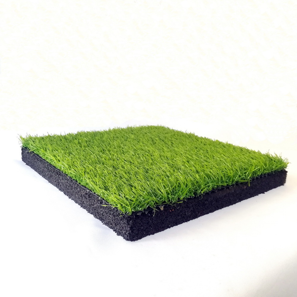 REACH and EN1177 Certificated Interlock pins insert Artificial Grass Tile Rubber Tiles Mat