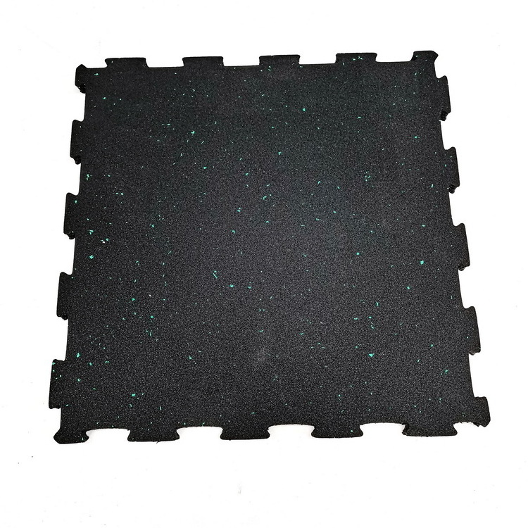 Made In China Multi-function Recycled SBR rubber granulated self-interlocked Gym Rubber Mat