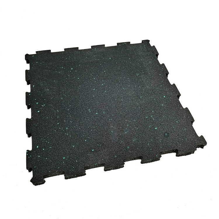 Made In China Multi-function Recycled SBR rubber granulated self-interlocked Gym Rubber Mat