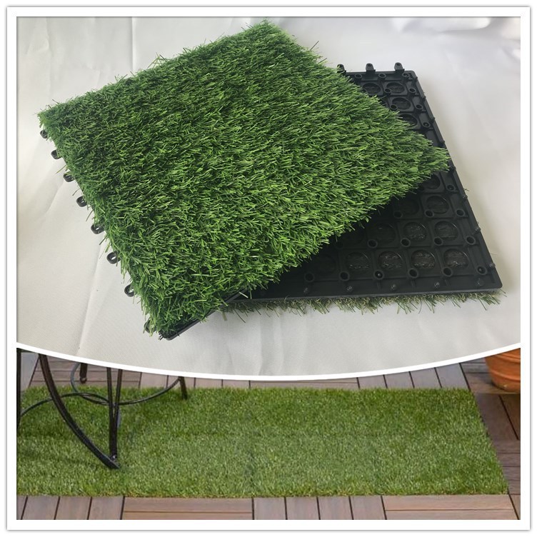 Long useful life outdoor interlock tiles artificial grass and sport flooring