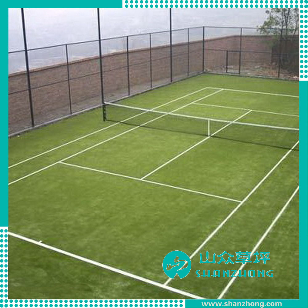 Barley Grass Artificial Turf Tennis Court Construction Cost Plastic Sports Floor