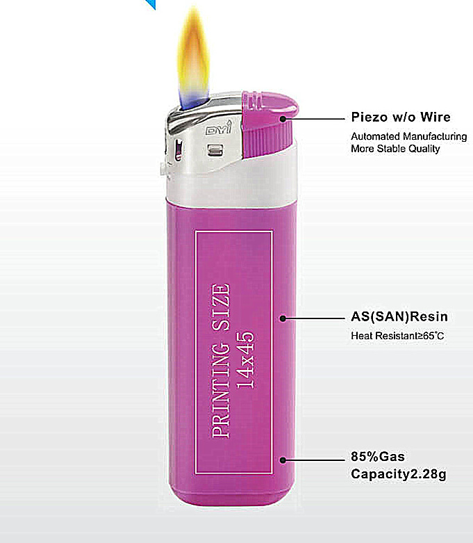 Top 20 sale  High Quality  Dongyi Plastic Electric EUR Standard CR  lighter Length 82.2mm -DY 588