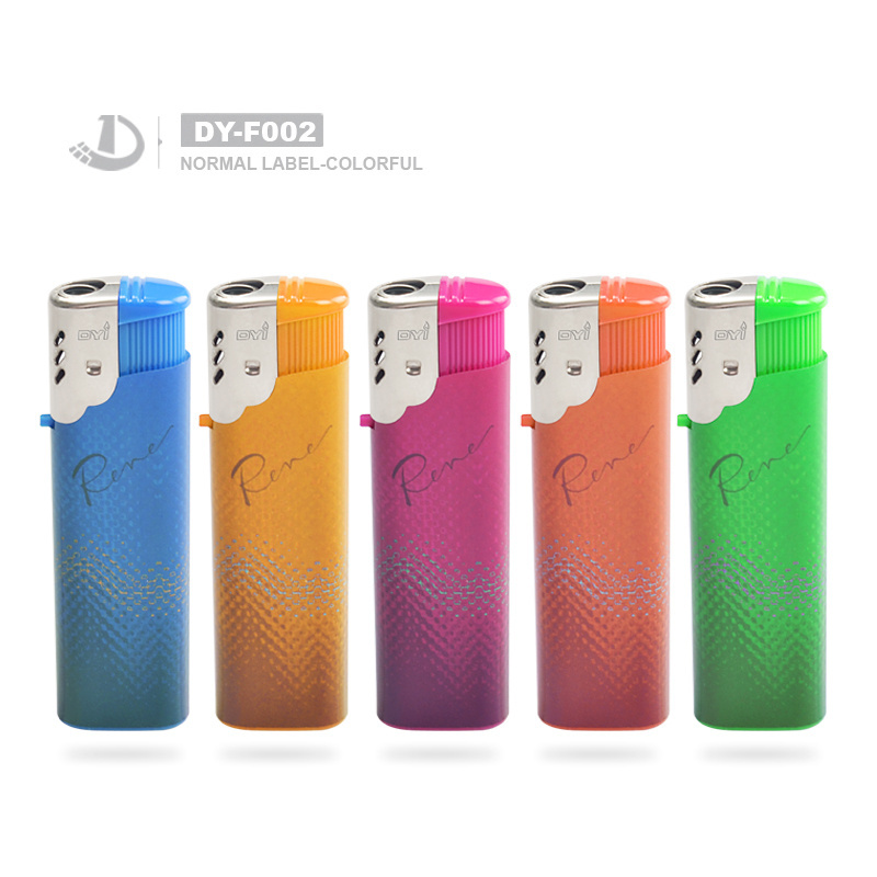 Factory Custom Personalized Windproof Electronic Lighter Printing Logo Plastic Gas Lighters