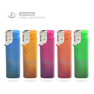 Factory Custom Personalized Windproof Electronic Lighter Printing Logo Plastic Gas Lighters