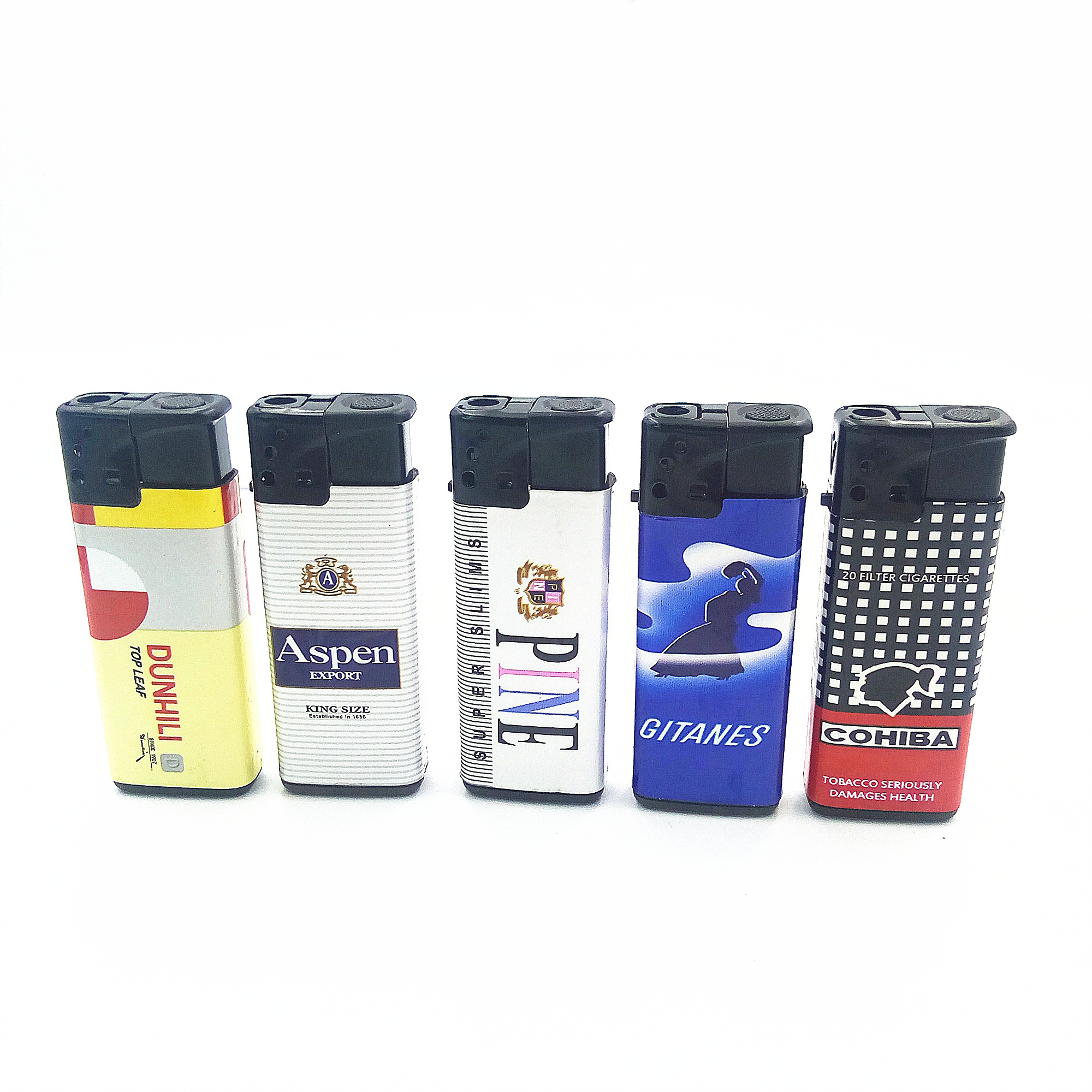 Dongyi  2019 Hot Sale Electronic Plastic Windproof  CR  EUR Standard windproof  lighter Length 68mm - DY-F007