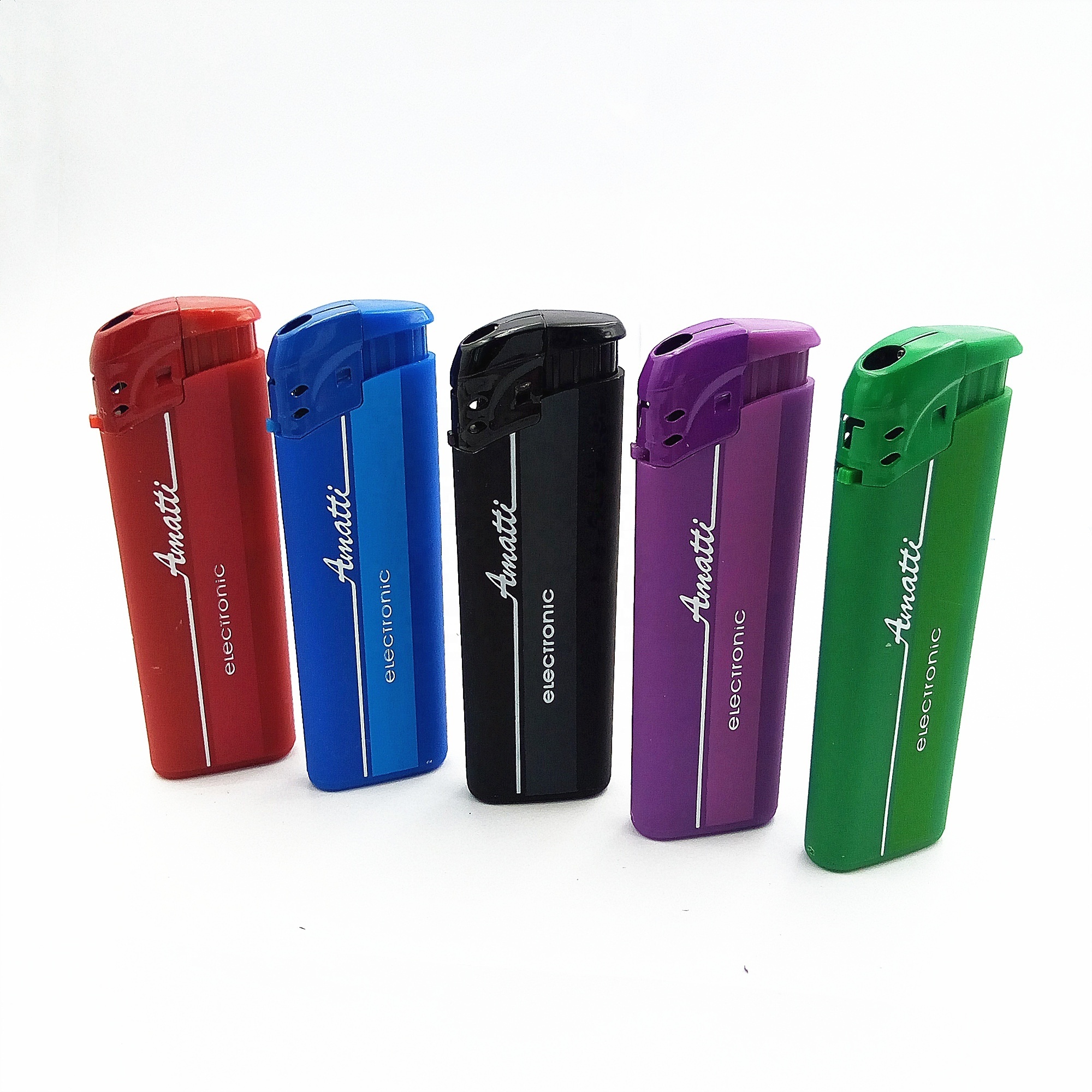 Dongyi High Quality  Colorful  CR  Plastic Electric  lighter 82mm