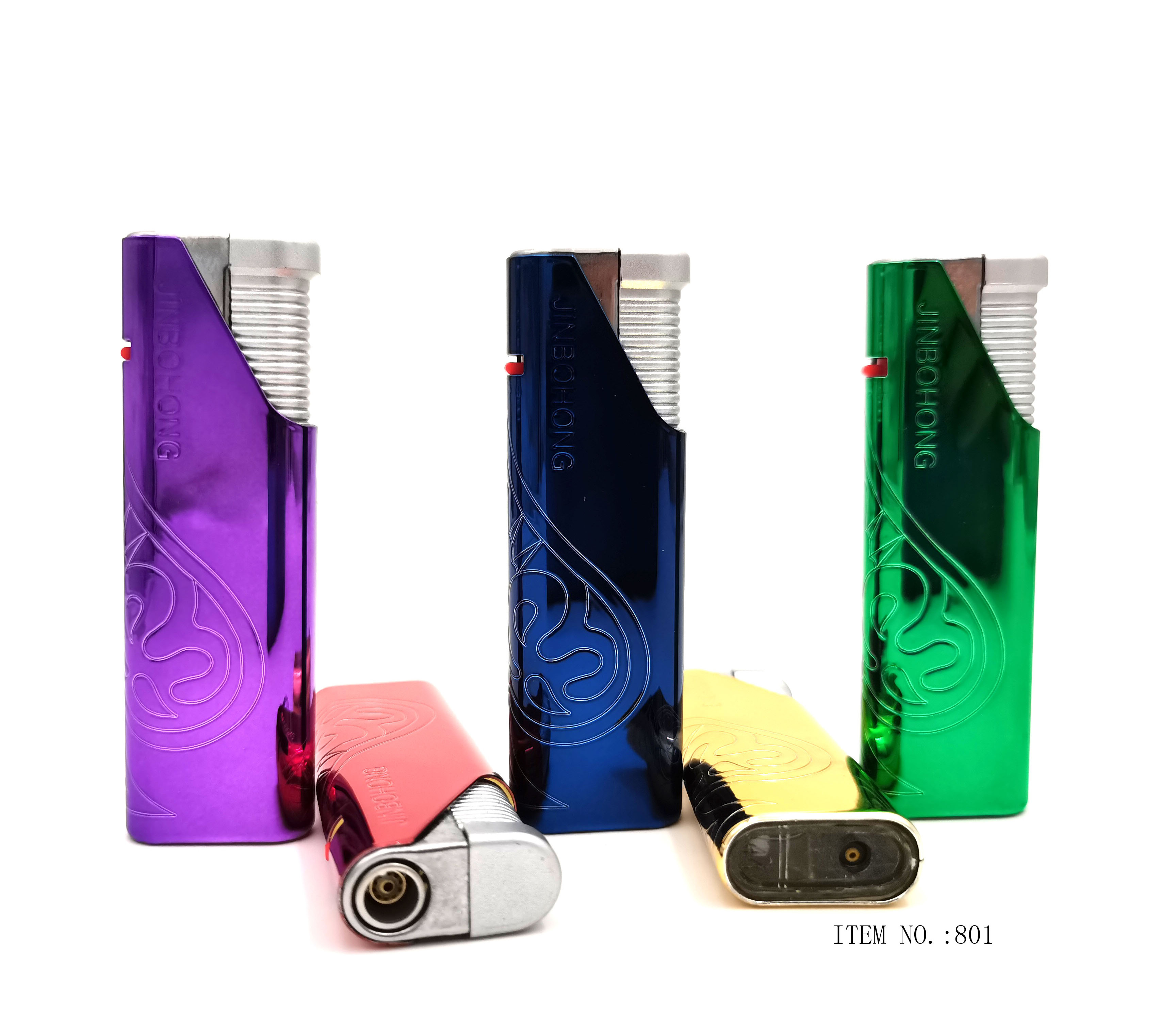 Dongyi  2023 Hot Sale Electronic Plastic Windproof  metal shell torch  lighter big size 259 model