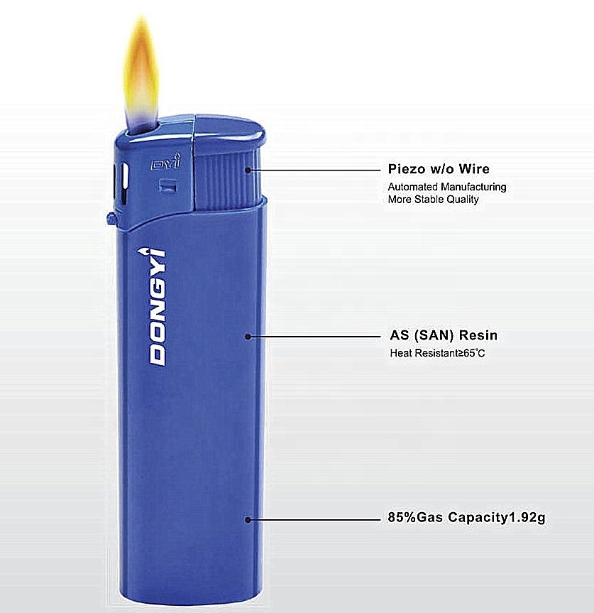 Hunan Dongyi 2019 Hot Selling High Quality Wholesale Slim Plastic Electronic CR  lighter Specific 82*24.2*12.3