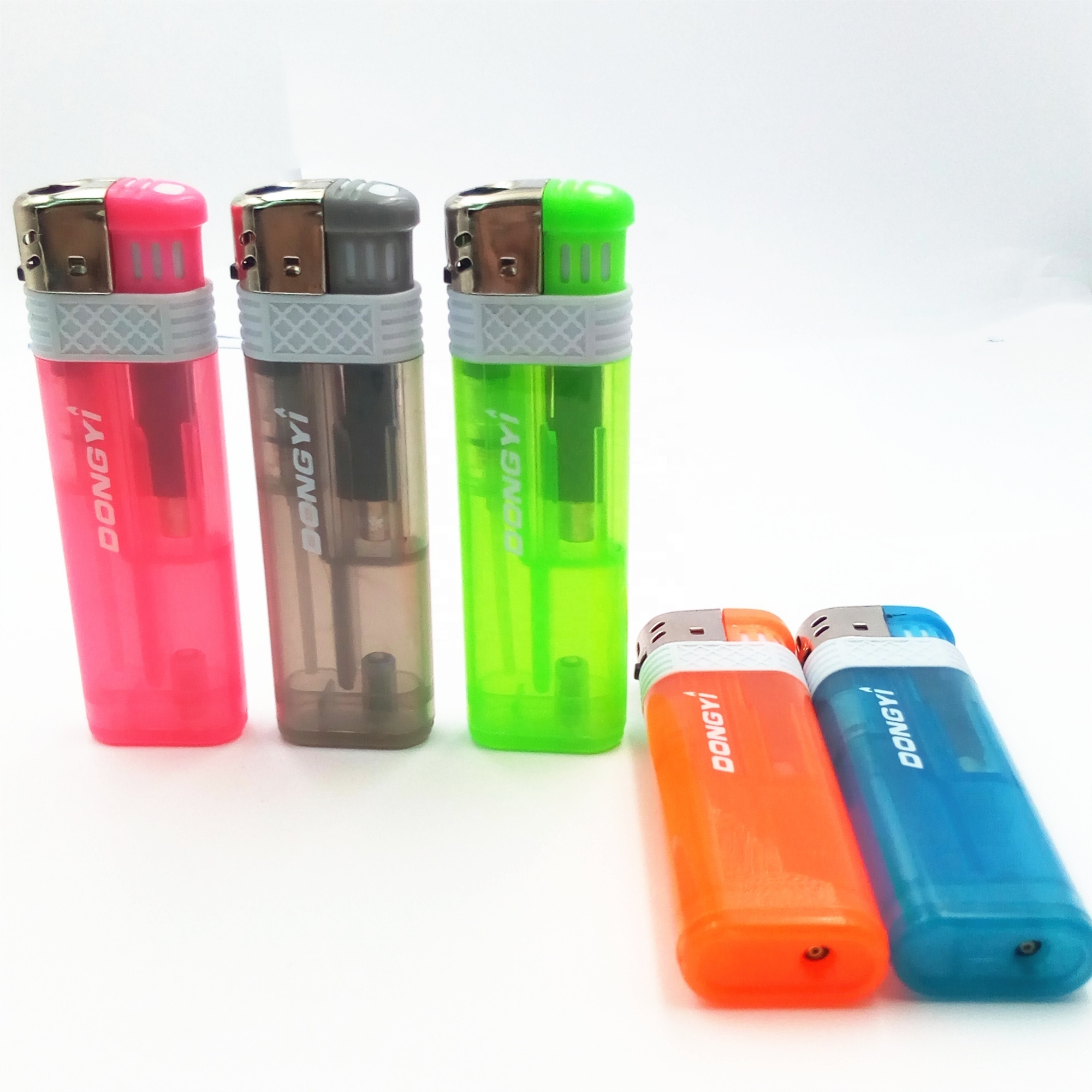 Dongyi  2019 Hot Sale Electronic Plastic Windproof  CR  EUR Standard  lighter Length 78mm - DY-F016