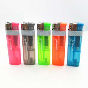 Dongyi  2019 Hot Sale Electronic Plastic Windproof  CR  EUR Standard  lighter Length 78mm - DY-F016