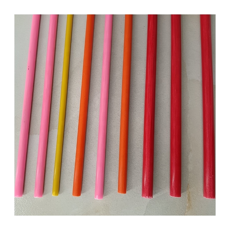 Haoli colourful waterproof solid fiberglass stake for green house/ luggage/ fishing pole/ box frame