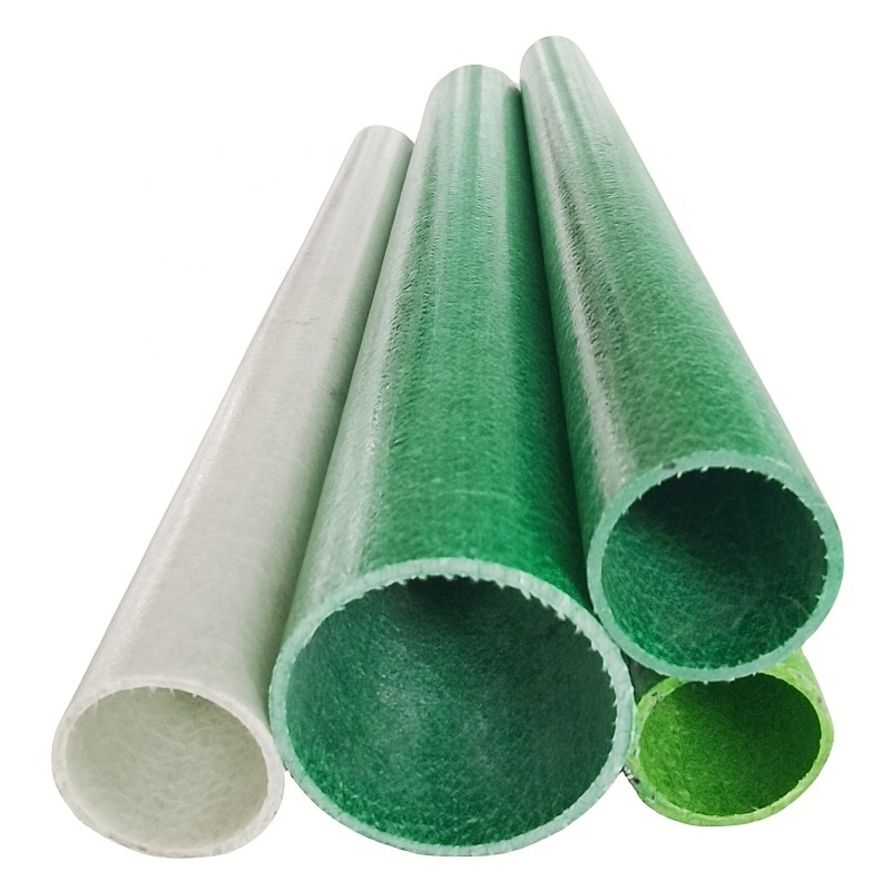 Haoli Factory Supply High Strength Fiberglass FRP GRP Pultruded Round Tubes Pipes Fiberglass Composite plastic Pultruded Pr