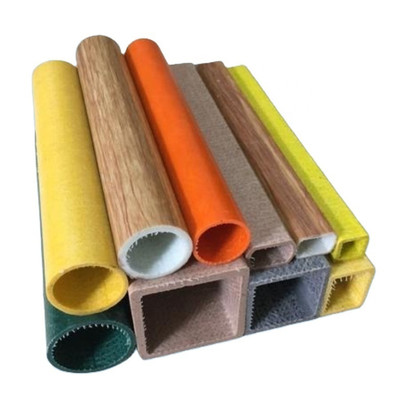 Haoli Factory Supply High Strength Fiberglass FRP GRP Pultruded Round Tubes Pipes Fiberglass Composite plastic Pultruded Pr