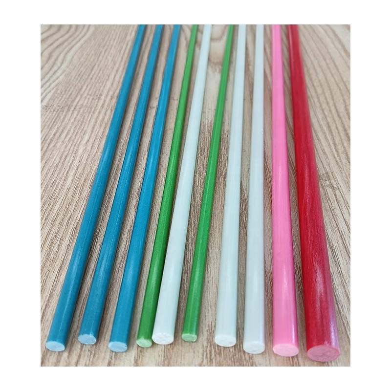 Haoli colourful heat-insulation solid fiberglass stake for green house/ luggage/ fishing pole/ box frame