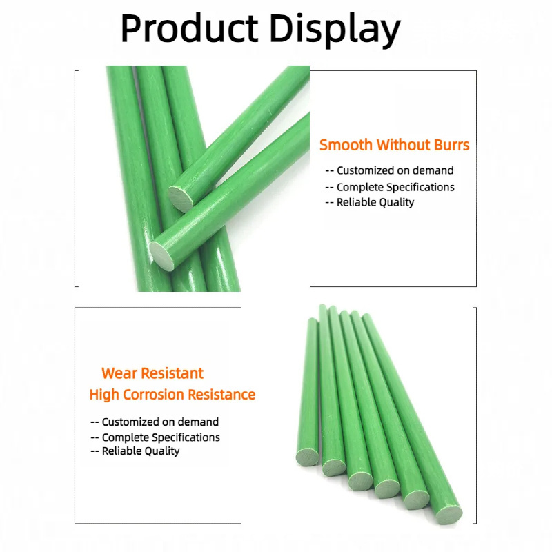 Haoli colourful heat-insulation solid fiberglass stake for green house/ luggage/ fishing pole/ box frame