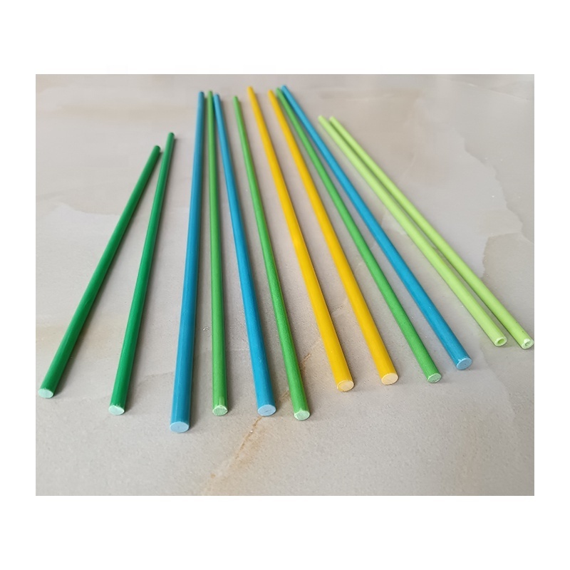 Haoli colourful waterproof solid fiberglass stake for green house/ luggage/ fishing pole/ box frame