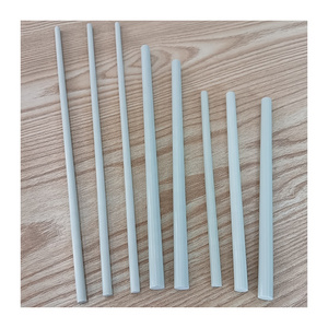 Haoli beige light weight anti-corrosive durable solid fiberglass rod for small arched greenhouse/ box frame/tent