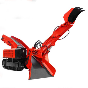 chain and belt conveyor crawler mucking loader machine, ZWY-80T Crawler Scraper coal mine with slag raking machine