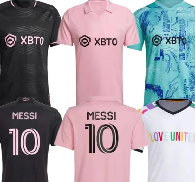 customized  inter miami messi soccer jersey with logo and numbers dark blue and white soccer jersey