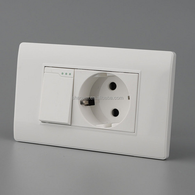 118 16A Plugs Light Switches Europe Wall Socket European Schuko Socket And Switches