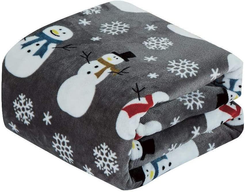 Oem Wholesales China Supplier High Quality 100% Polyester Sherpa Flannel Fleece Throw Blanket for Sofa