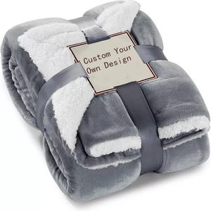 Good Quality Manufacturer Flannel Sherpa Fleece Thick Warm Winter Throw Blanket Personalized blankets for winter