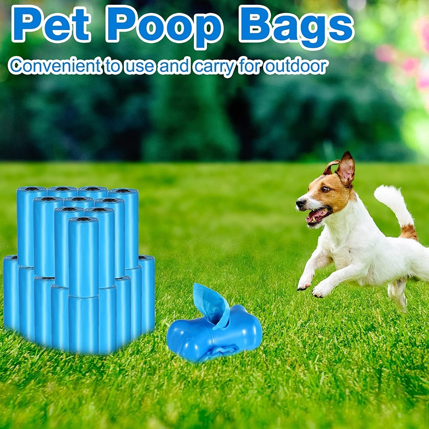 Pet Waste Bags Doggie Poop Bags Dispenser for Home Outdoor Puppy Walking and Travel Dog Poop Bags