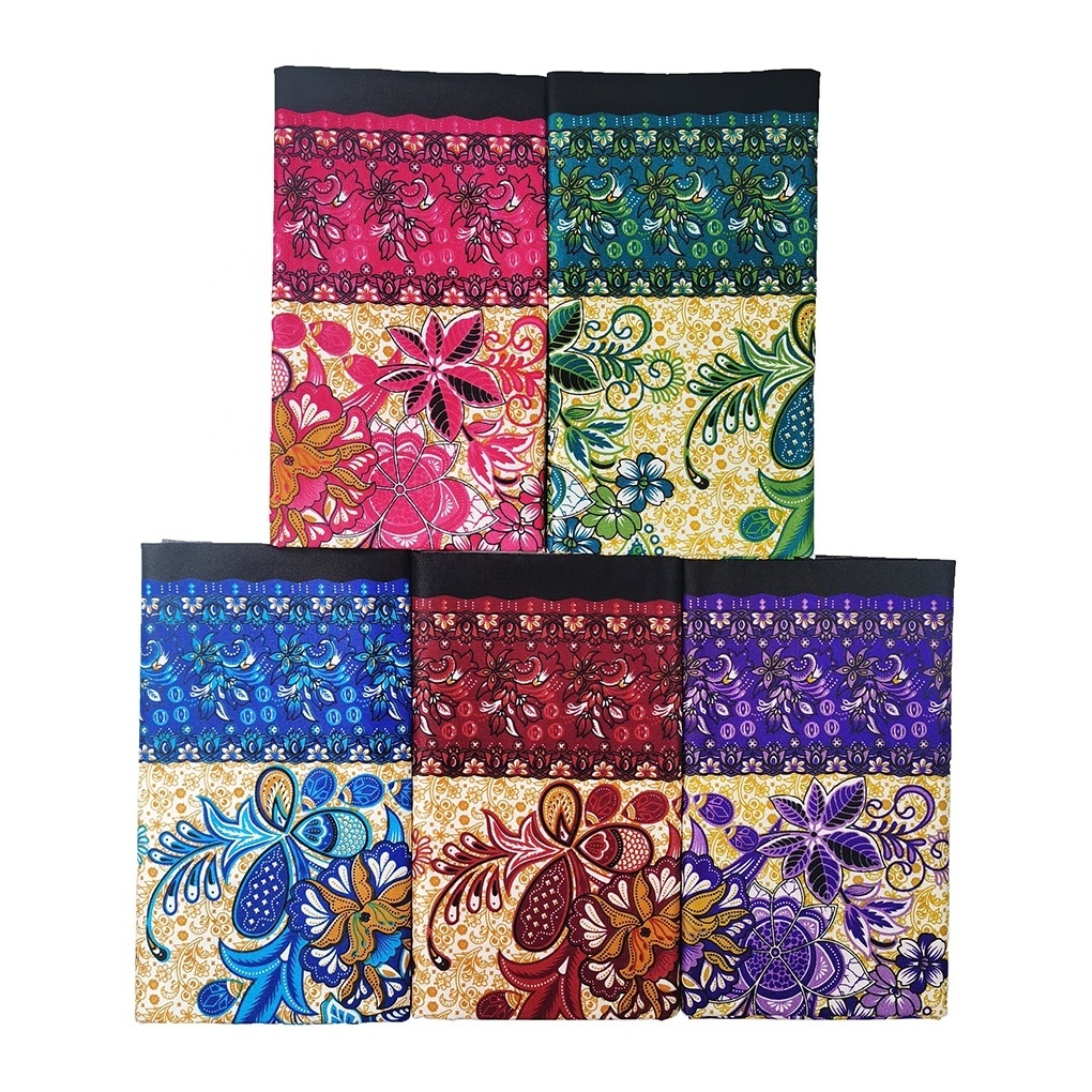 Hot sale Wholesale cheap sarong traditional flower 100% polyester print fabric southeast Asia sarong lungi