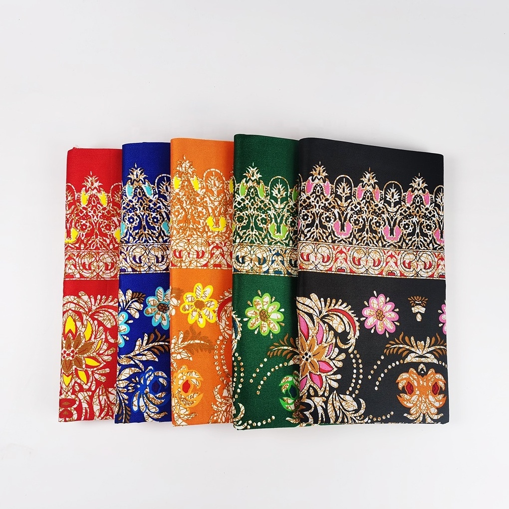 Hotsale polyester cheap sarong pareo print fabric bright color sarong tradition flower lungi