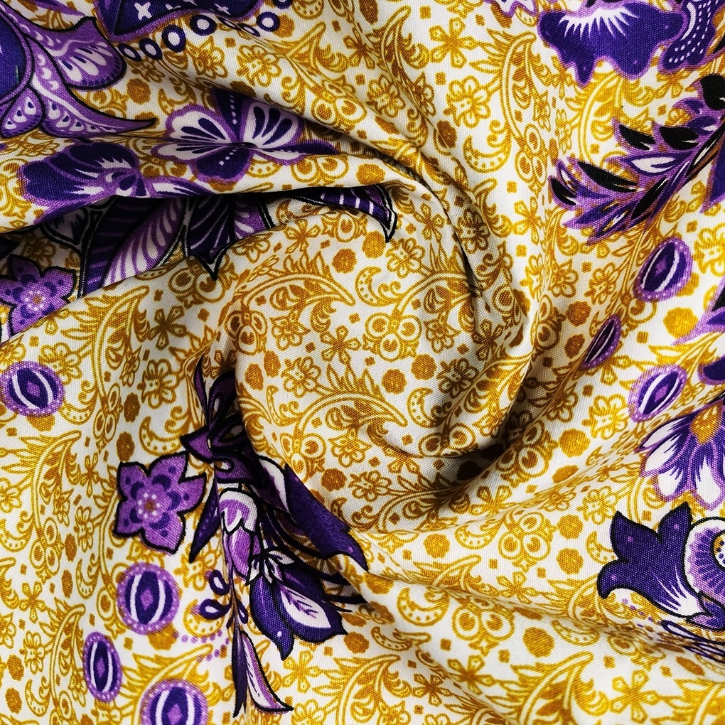 Hot sale Wholesale cheap sarong traditional flower 100% polyester print fabric southeast Asia sarong lungi