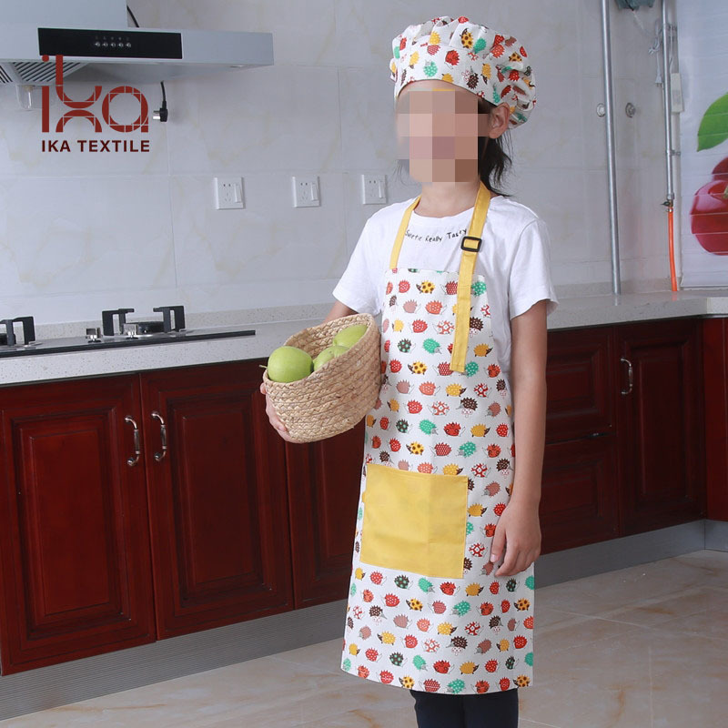 Printed Kids Cotton Chef Hat Apron High Quality for Children