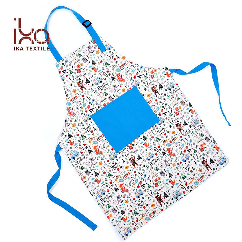 Printed Kids Cotton Chef Hat Apron High Quality for Children